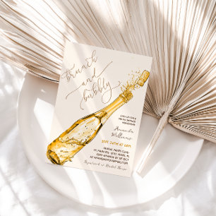 Champagne Brunch and Bubbly Bridal Shower Invitation