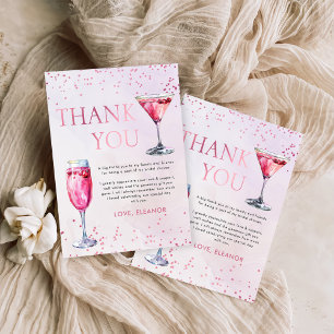 Champagne Brunch and Bubbly Bridal Shower Thank You Card