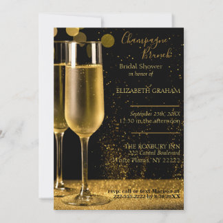 Champagne Brunch Bridal Shower Invitation