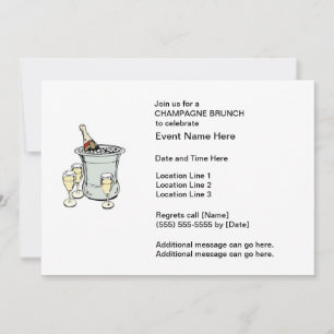 Champagne Brunch Invitations