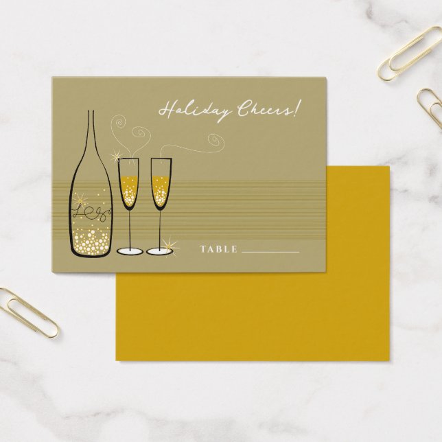 Champagne Bubbles Celebration Mini Party Invite (Office)
