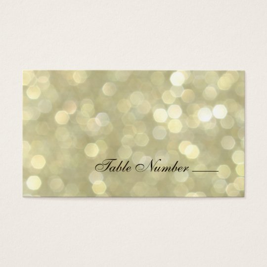 Champagne Bubbles Escort Card