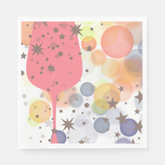 Champagne Bubbles Napkin (Front)