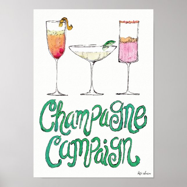 Champagne Campaign Print (Front)