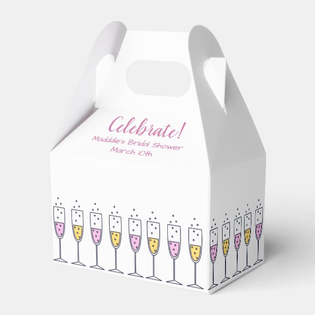 Champagne Celebration Favour Box (Front Side)