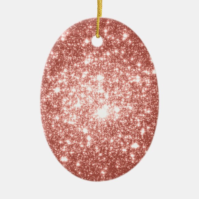 Champagne Ceramic Tree Decoration (Front)
