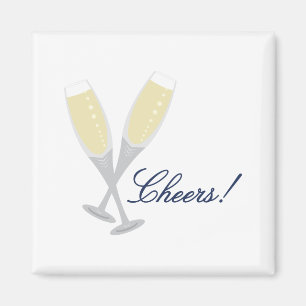 Champagne Cheers Magnet