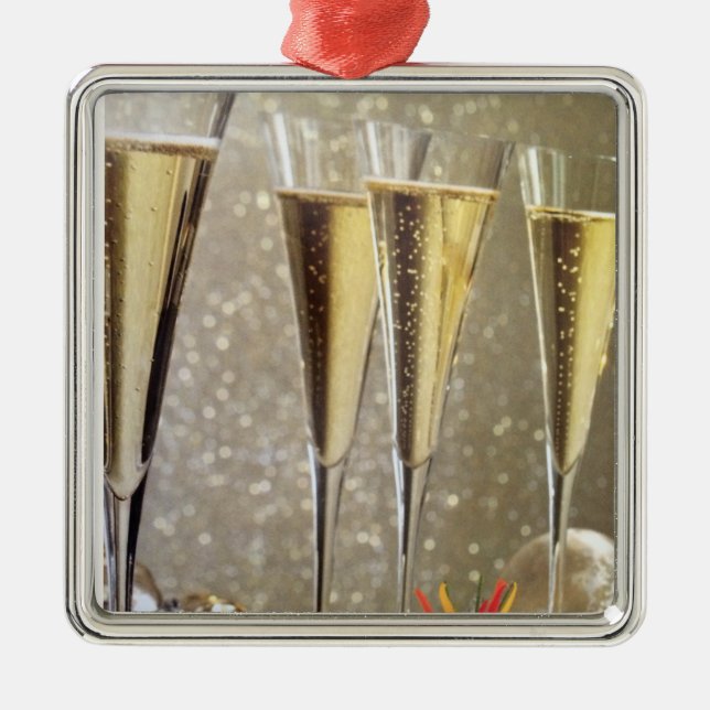 "CHAMPAGNE" CHRISTMAS/NEW YEAR ORNAMENT (Front)