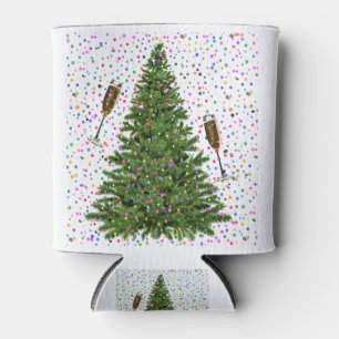 champagne christmas tree can cooler