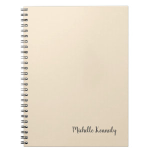 Champagne Colour Minimalist Professional Modern Notebook