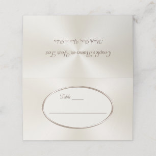 Champagne Coloured Personalised Wedding Place Card