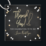 Champagne Confetti Wedding Thank You Favour Tags<br><div class="desc">Say thank you in style with these modern and very trendy wedding,  bridal shower or birthday party favour tags. This design is easy to personalise with your special event wording and your guests will be thrilled when they receive these fabulous gift tags.</div>