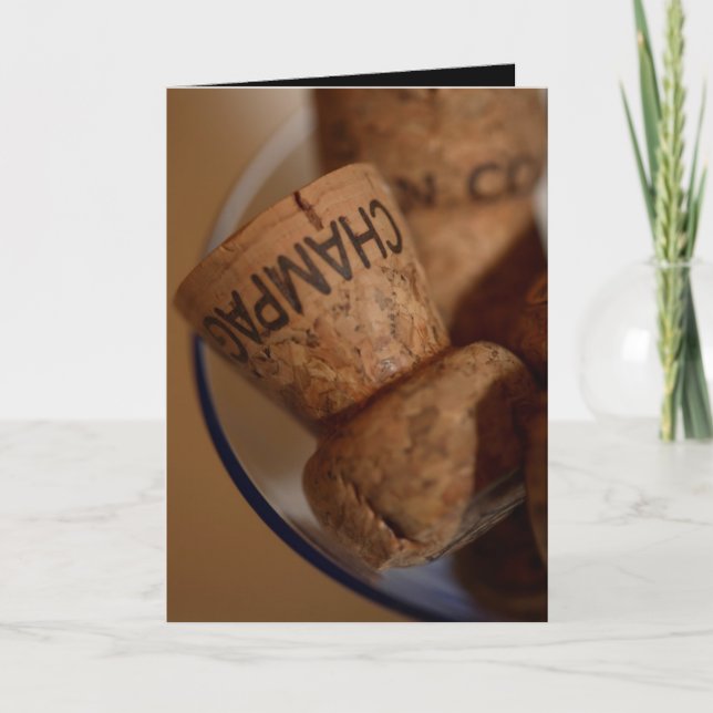 Champagne Corks Card -  You're Invited (Front)