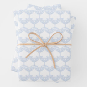 Champagne Coups Tower New Year Engagement Party Wrapping Paper Sheet
