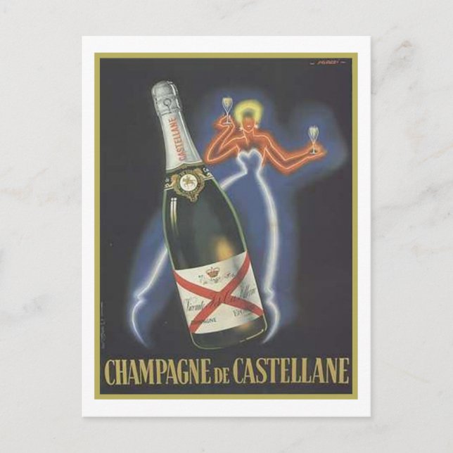 Champagne de Castellane Postcard (Front)