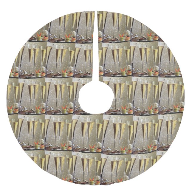 CHAMPAGNE DELIGHT TREE SKIRT (Front)