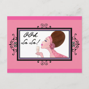 Champagne Diva Postcard