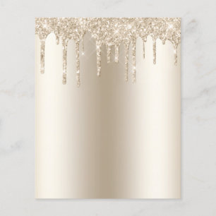 Champagne Dripping Glitter Drips Trendy Glam Paper