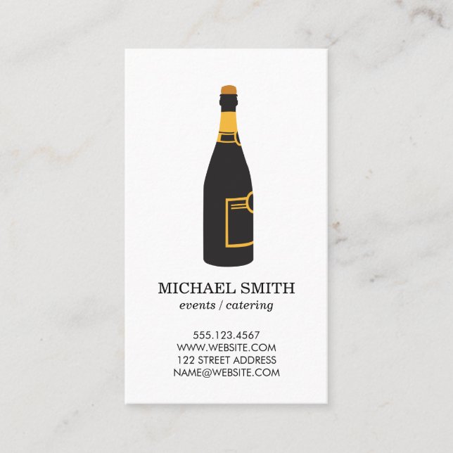 Champagne / Enthusiast Business Card (Front)