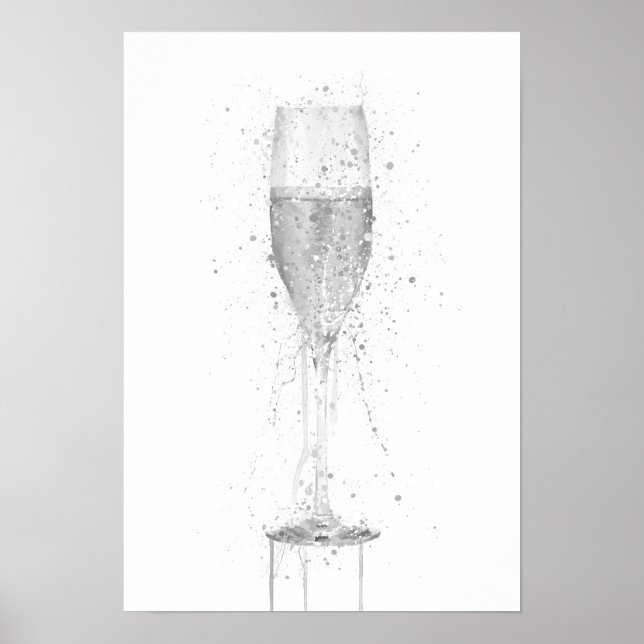 Champagne Flute Poster (Front)
