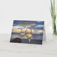 CHAMPAGNE FLUTES CUSTOM WEDDING CONGRATULATIONS