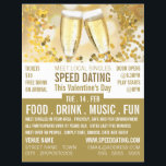 Champagne Flutes, Speed Dating Event Advertising Flyer<br><div class="desc">Champagne Flutes,  Speed Dating Event Advertising Flyer by The Business Card Store.</div>