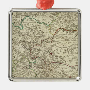 Champagne, France 3 Metal Tree Decoration