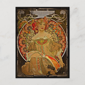 Champagne GIrl c1897 Postcard