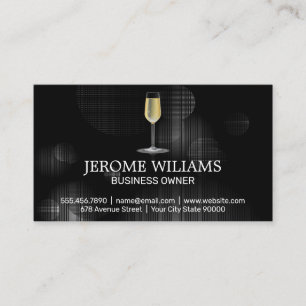 Champagne Glass Business Card