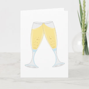 champagne-glass card