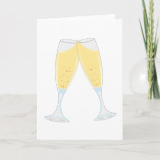 champagne-glass card