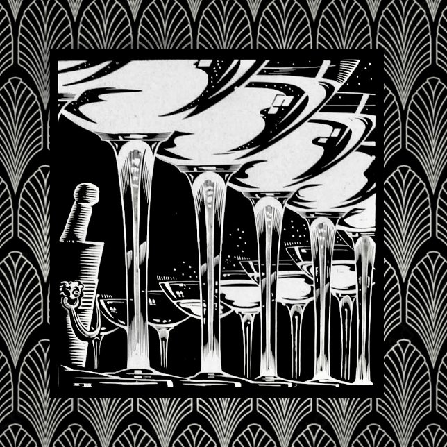 Champagne Glasses 15 Cm Square Badge (Creator Uploaded)