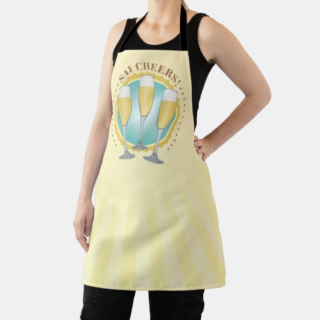 Champagne Glasses Apron (Insitu)