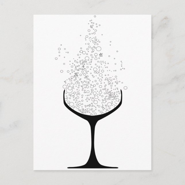 Champagne Glasses Postcard (Front)