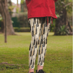 Champagne Gold Black New Years Wedding  Leggings