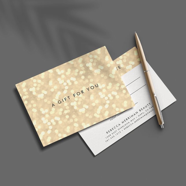 Champagne Gold Bokeh | Gift Certificate (Creator Uploaded)
