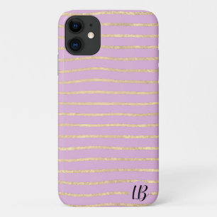 Champagne Gold Foil Stripes Phone Case