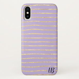 Champagne Gold Foil Stripes Phone Case