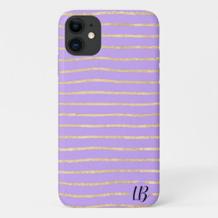 Champagne Gold Foil Stripes Phone Case