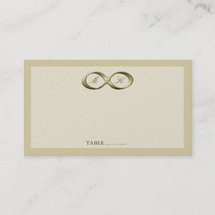 Champagne Gold Infinity Hand Clasp Wedding Place C Place Card