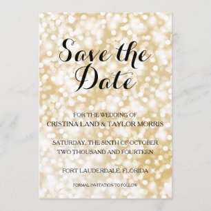 Champagne Gold Save the Date