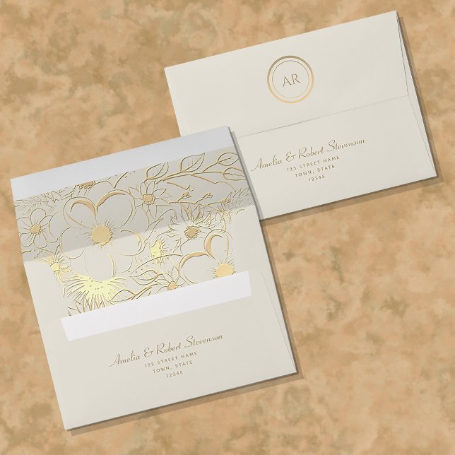 Champagne Gold Wedding Envelope (Creator Uploaded)