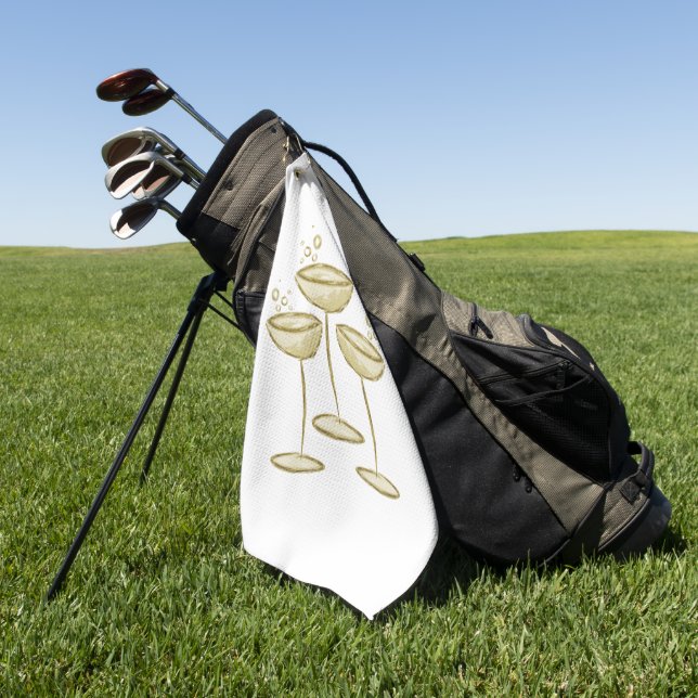 Champagne  golf towel (Green)
