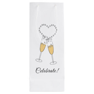 Champagne Heart Toast Wine Gift Bag