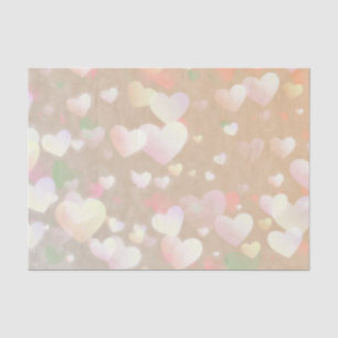Champagne Hearts Tissue Paper