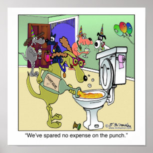 Champagne in the Toilet Poster