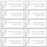 Champagne Ivory Blush Pink Flor Guest Name Address<br><div class="desc">Ivory floral wedding guest name and address sticker featuring elegant bouquet of peach , white , gold, champagne ivory, blush colour rose , ranunculus flower buds and sage green eucalyptus leaves and elegant watercolor bouquet. Please contact me for any help in customisation or if you need any other product with...</div>