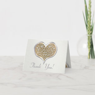Champagne & Lace (Thank You) Thank You Card