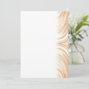 Champagne Light Brown Elegant Abstract Swirl Save The Date