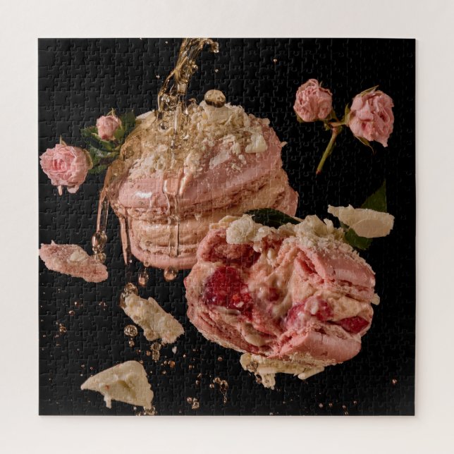 Champagne & Macarons Jigsaw Puzzle (Vertical)